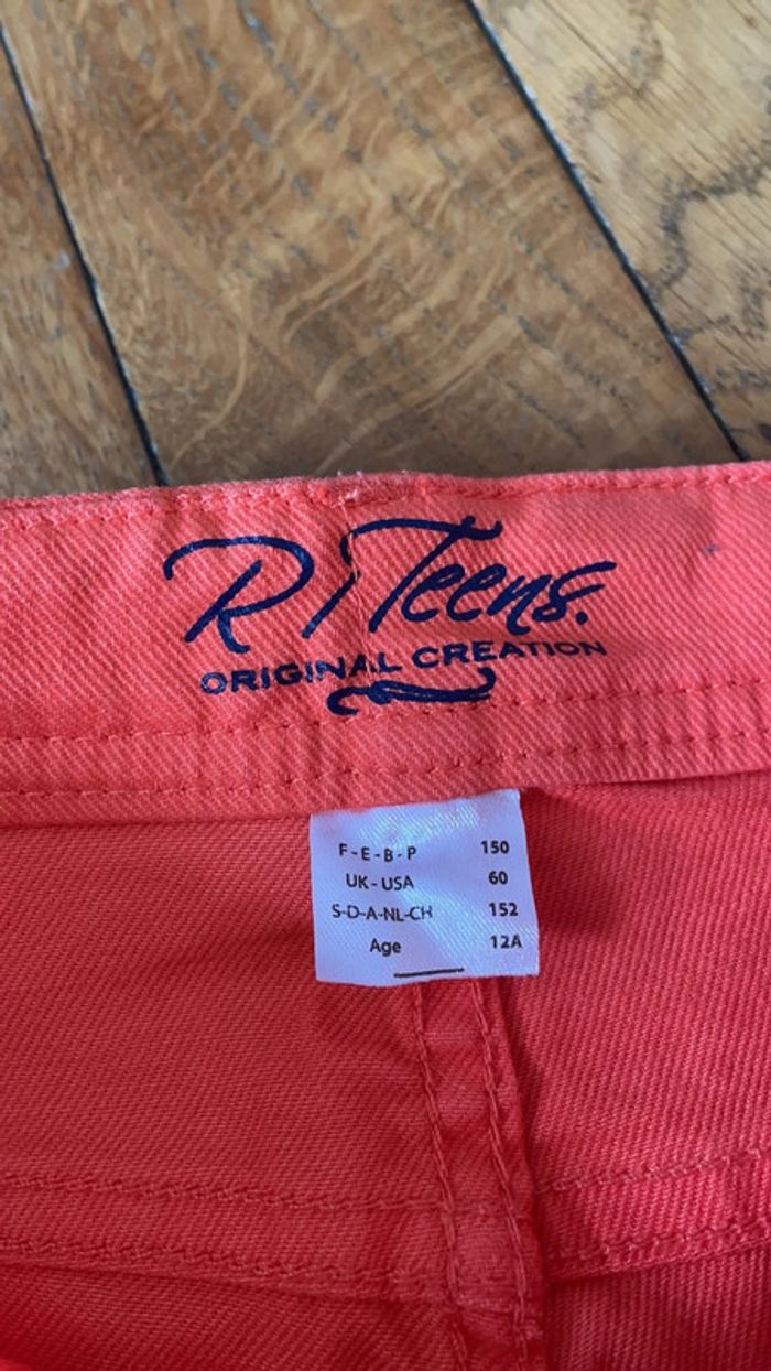 Short orange fluo tie and dye - photo numéro 4