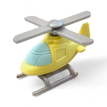 Gomme hélicoptère jaune Iwako Neuf