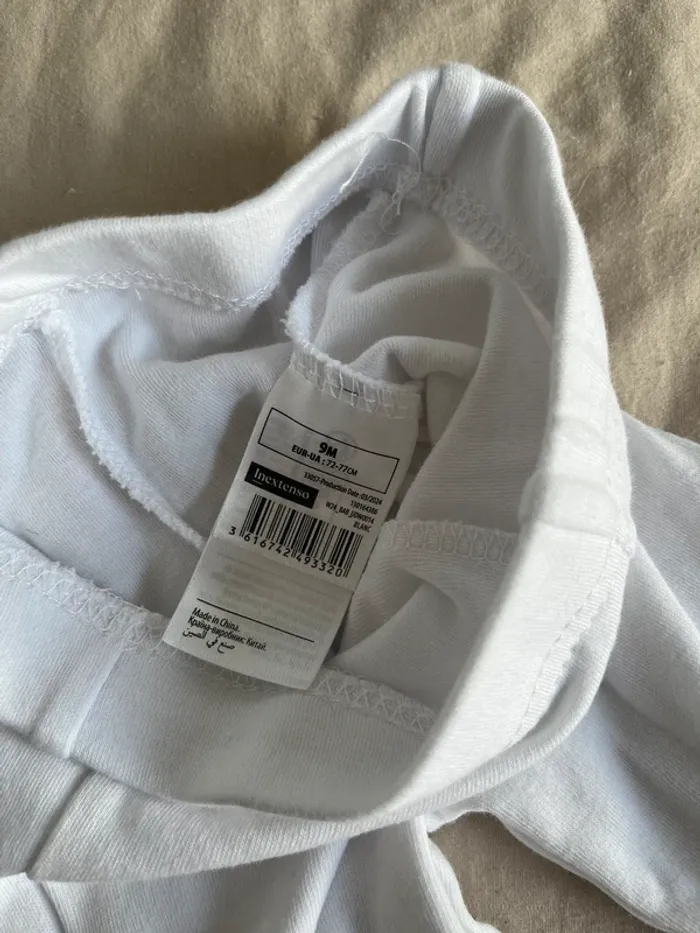 Lot de 2 leggings avec chaussettes intégrées - photo numéro 2