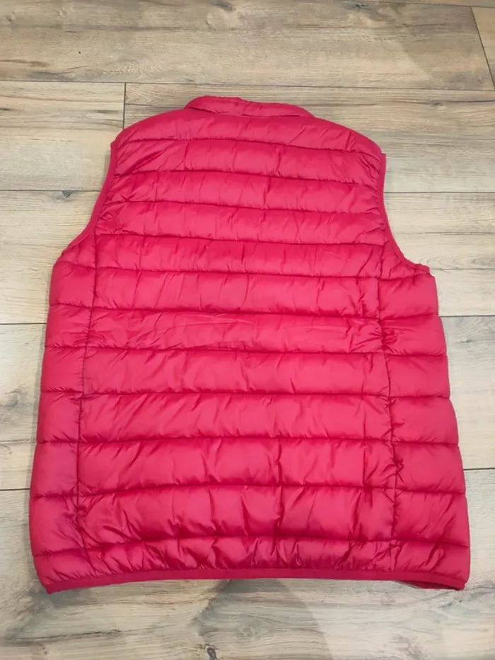 Doudoune sans manche rouge unie taille L homme - photo numéro 8