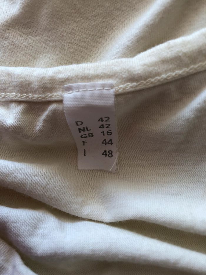 T-shirt écru vintage 44 - photo numéro 3
