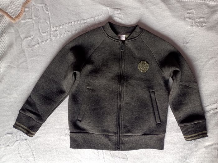 Gilet zippé gris garçon 5 ans Tao