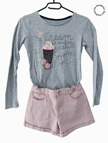 11-12 ans ensemble Teeshirt (11-12 ans ) et short (12 ans)