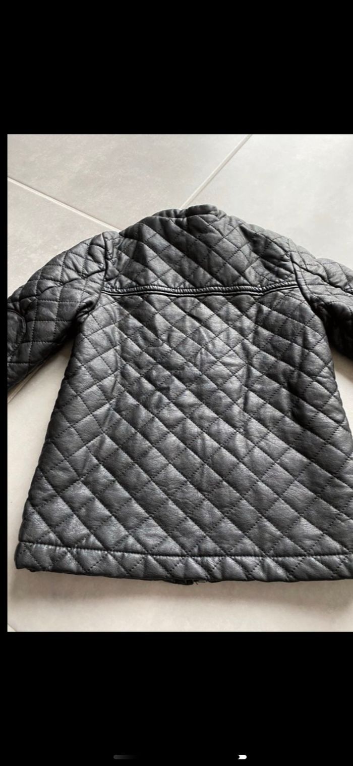 Manteau veste similicuir 4 ans - photo numéro 9