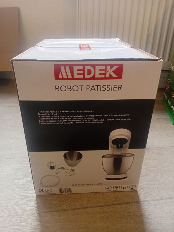 Robot Pâtissier Medek 6 Vitesses 4L - photo numéro 2