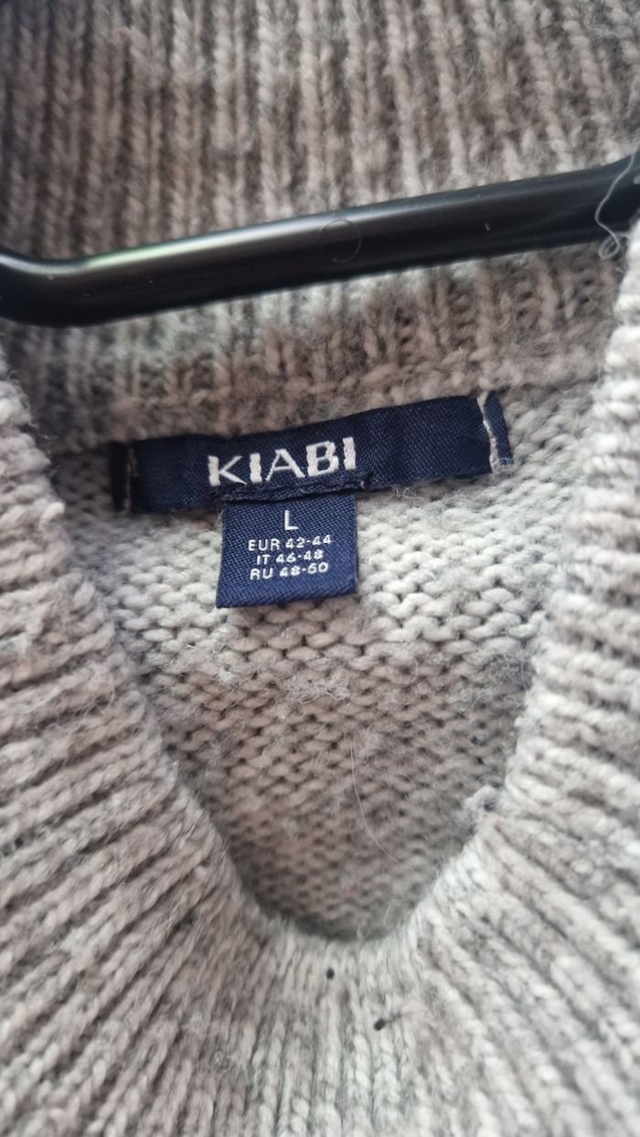 Pull col roulé Kiabi gris - photo numéro 3