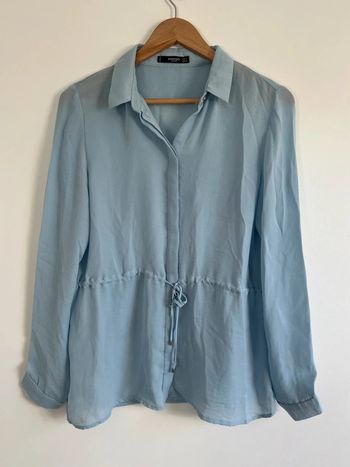 Chemise bleue Mango