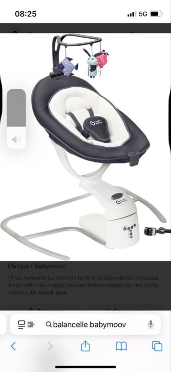 Balancelle baby moov