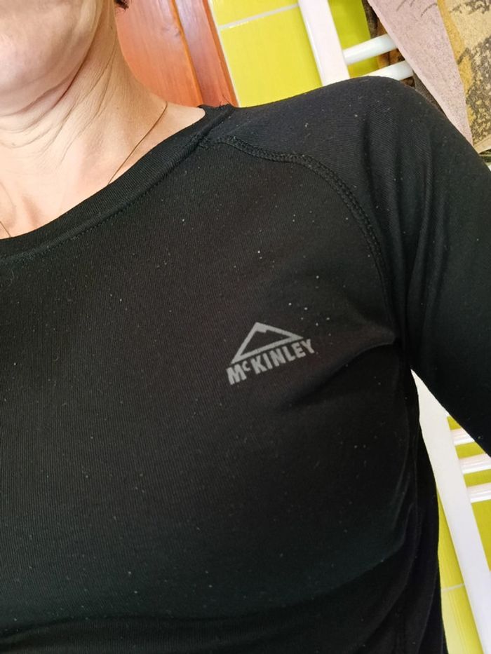 Sous pull de sport femme noir McKinley - photo numéro 7