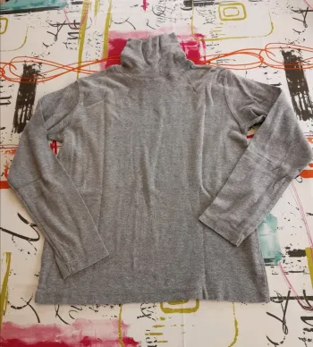 Tee-shirt manches longues col roulé bikool 12 ans