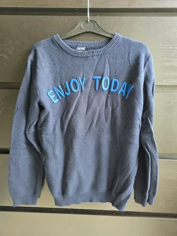 pull fin bleu marine Kiabi