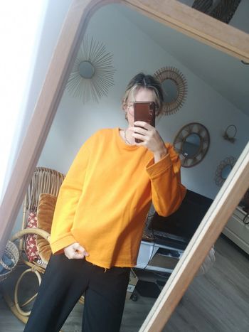 Sweat zara orange automne