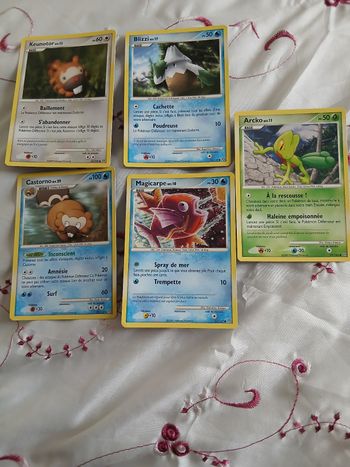 Pokémon lot 5 cartes