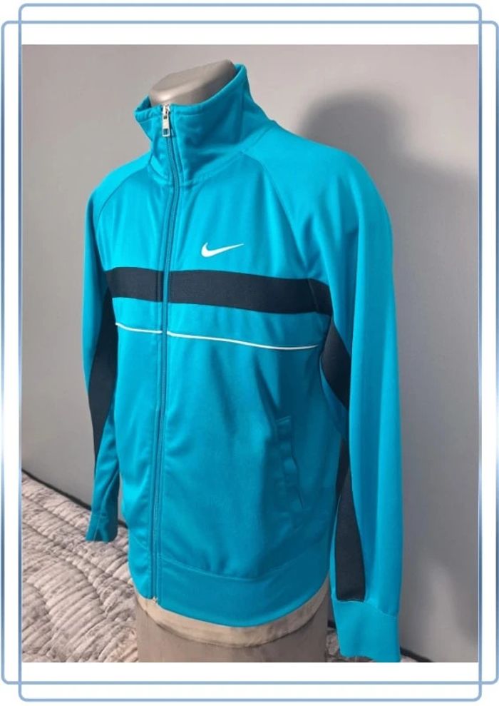 veste légère / Track jacket Nike vintage/ homme - taille M / bleu - brodé (332) - photo numéro 5