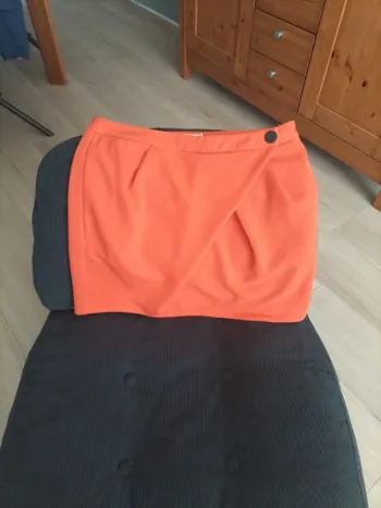Jupe courte orange See U soon