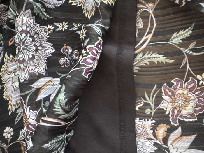 Robe longue fleurie noire - GÉMO - Taille 40 - photo numéro 6