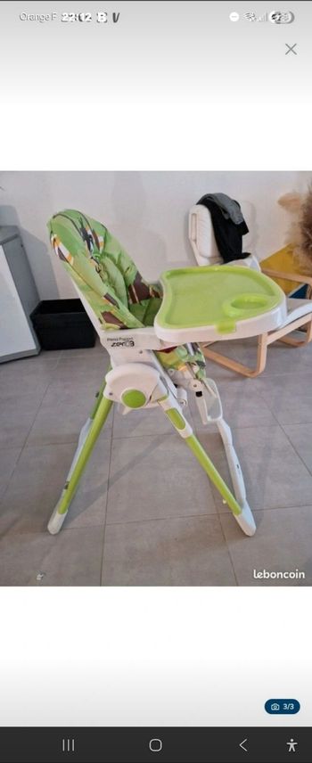 Chaise haute réglable