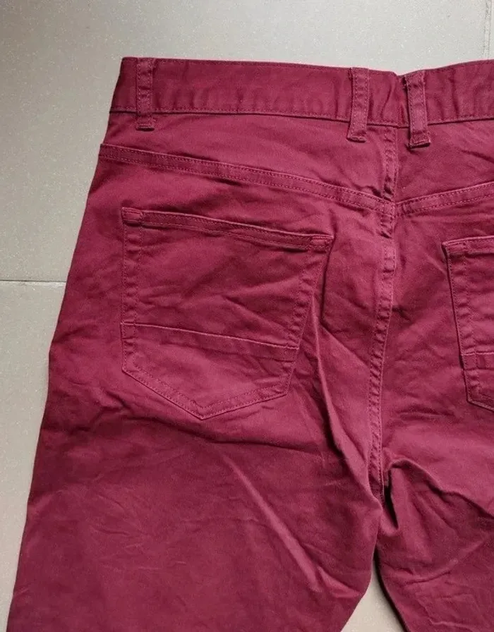 Pantalon jean couleur bordeaux - Taille 40 Kiabi - photo numéro 7