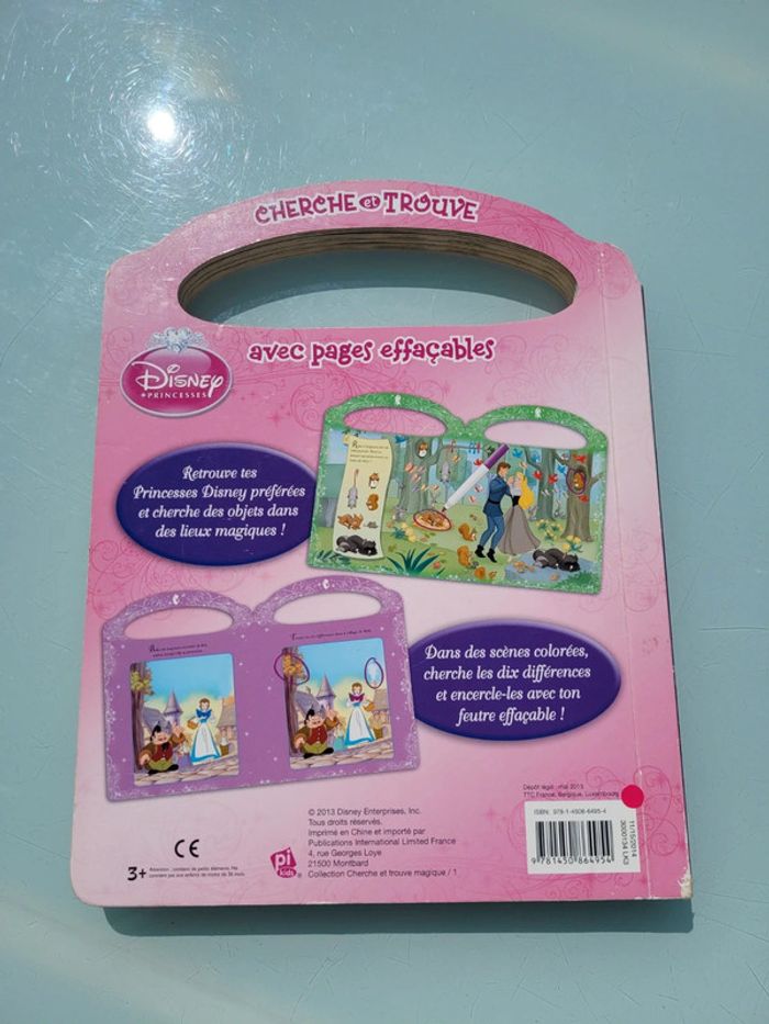 Cherche et trouve avec pages effaçables, Disney Princesses, tout carton - photo numéro 8
