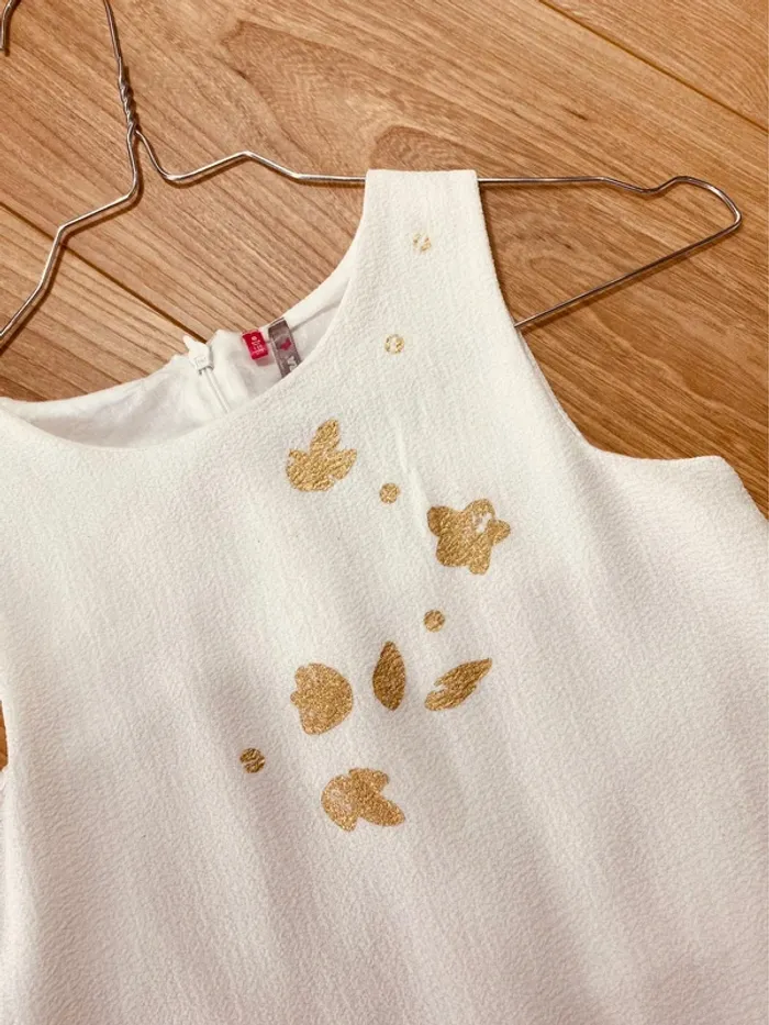 Taille 6 ans robe de cérémonie fille Orchestra crème et dorée 🩷 - photo numéro 4