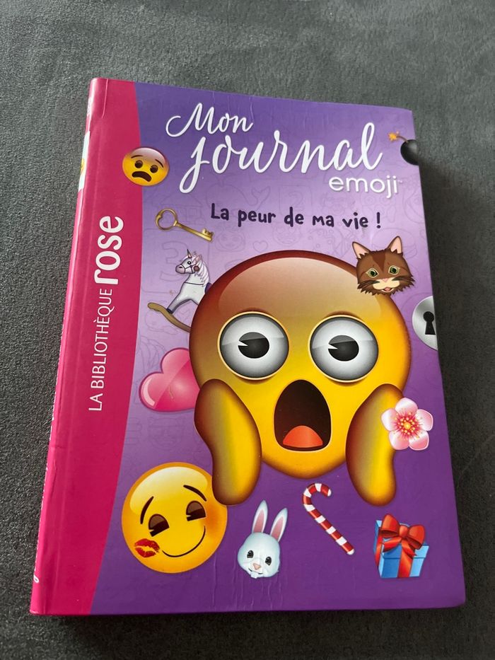 Livre bibliothèque rose mon journal emoji tome 2 - photo numéro 1