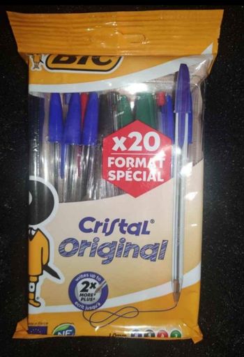 Lot 20 stylos bic cristal original