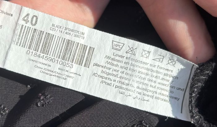 🖤 Chemisier noir à pois suisses – Mim – Taille 40 - photo numéro 6