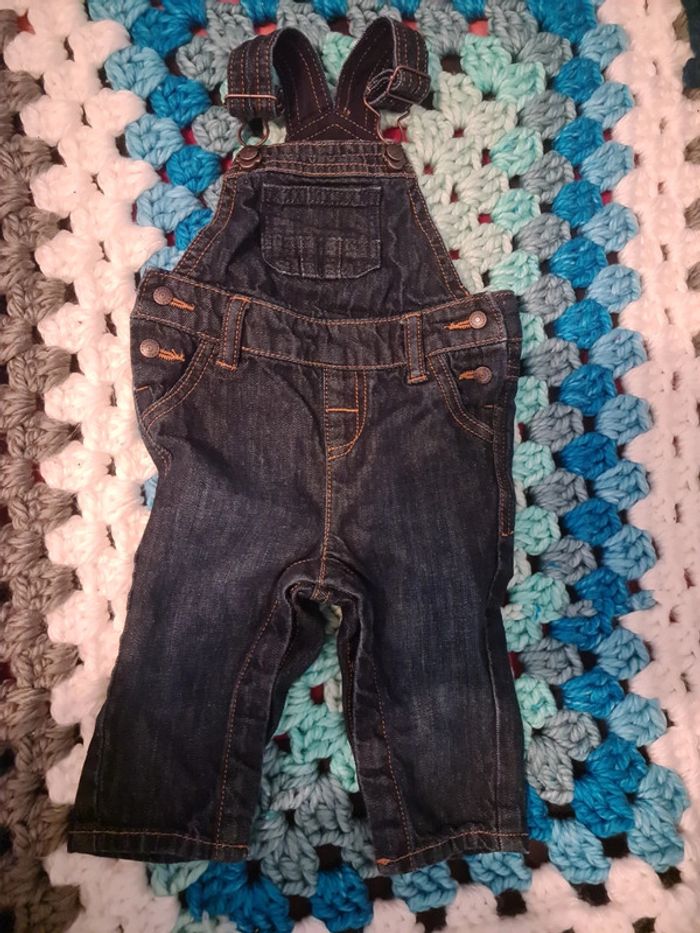 Salopette jeans 6 mois - photo numéro 2