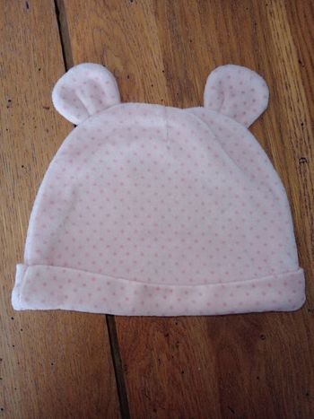 Bonnet tout doux rose