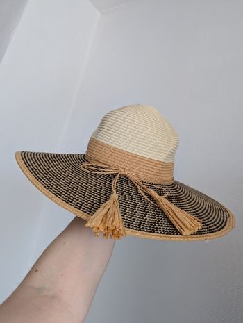 Chapeau de paille capeline