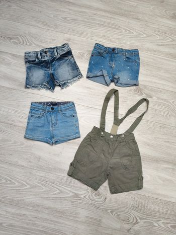 Lot short et salopette short 