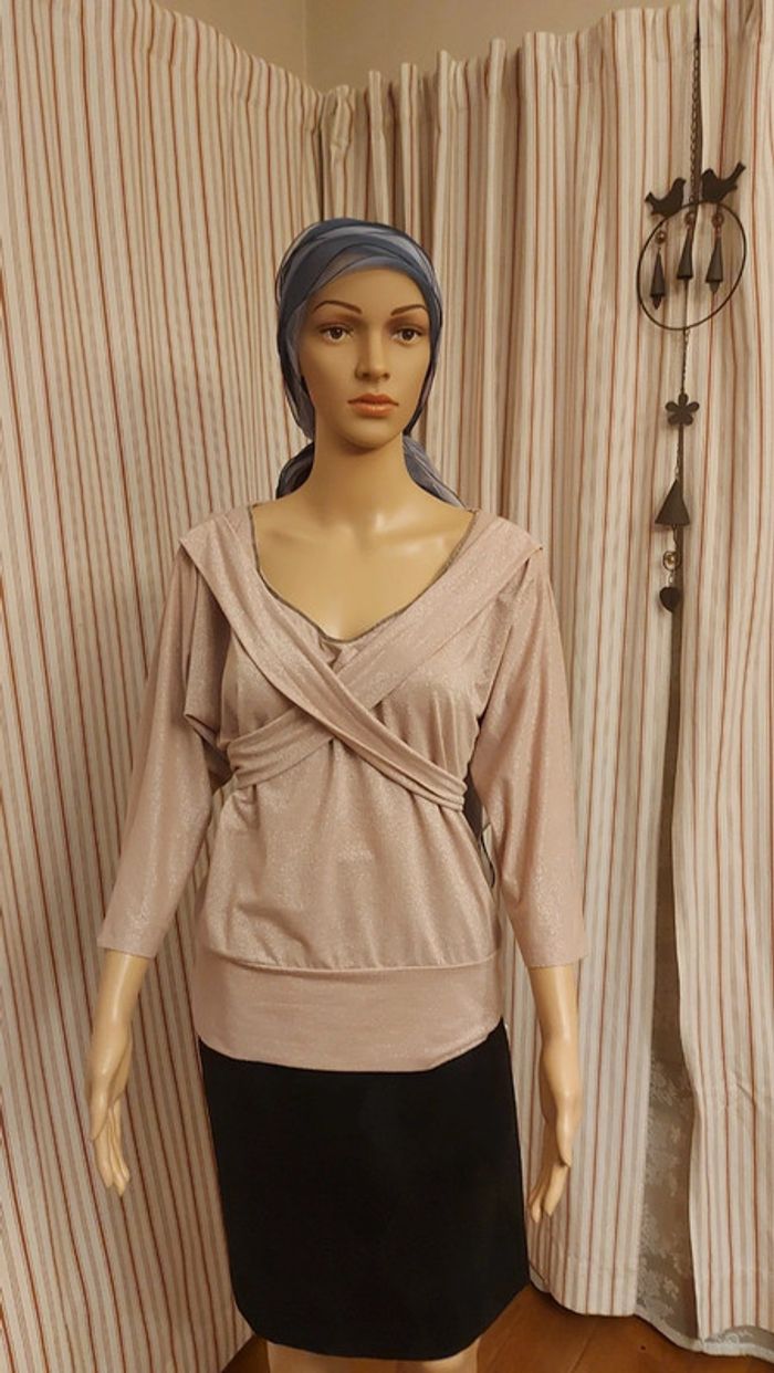 Blouse Avalanche Rose pailleté t 36/38 - photo numéro 2