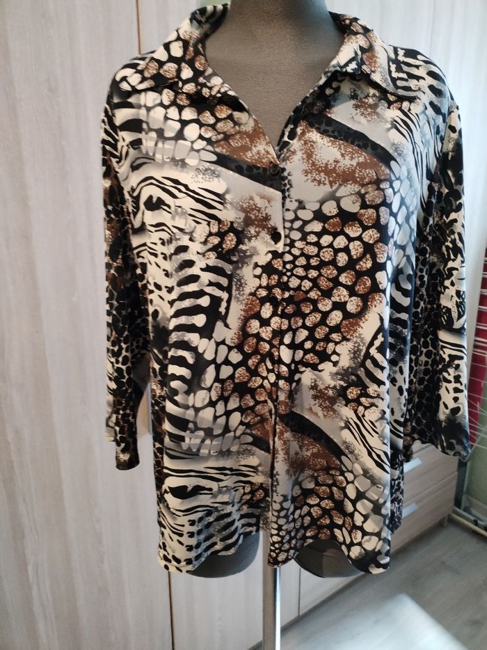 Chemise femme manches 3/4 taille 50