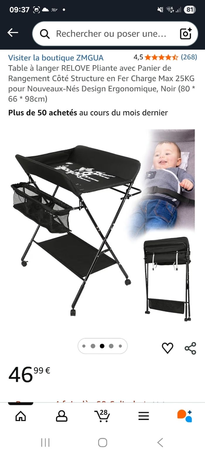 Table à langer pliable - photo numéro 9