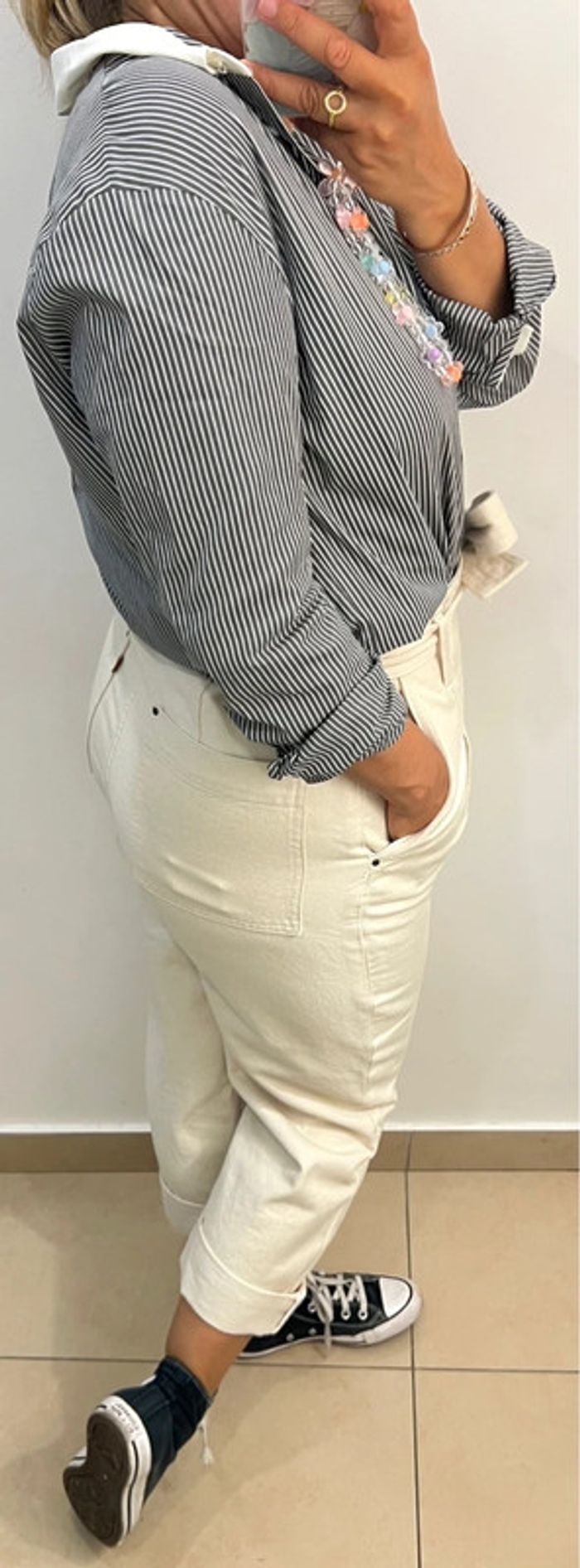 Chemise Maje à rayures Taille M - photo numéro 4