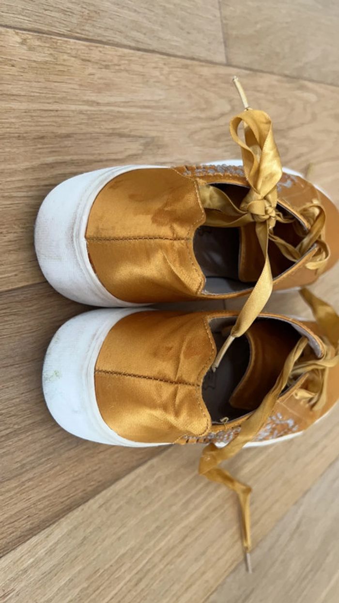 Chaussure Breal jaune moutarde/ dorée 38 - photo numéro 4