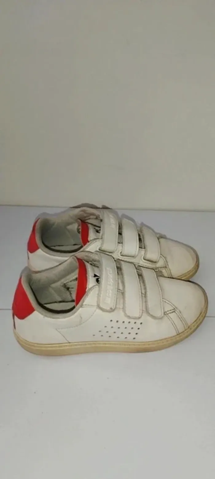 Baskets blanches Le Coq Sportif pointure 32 bon état - photo numéro 6