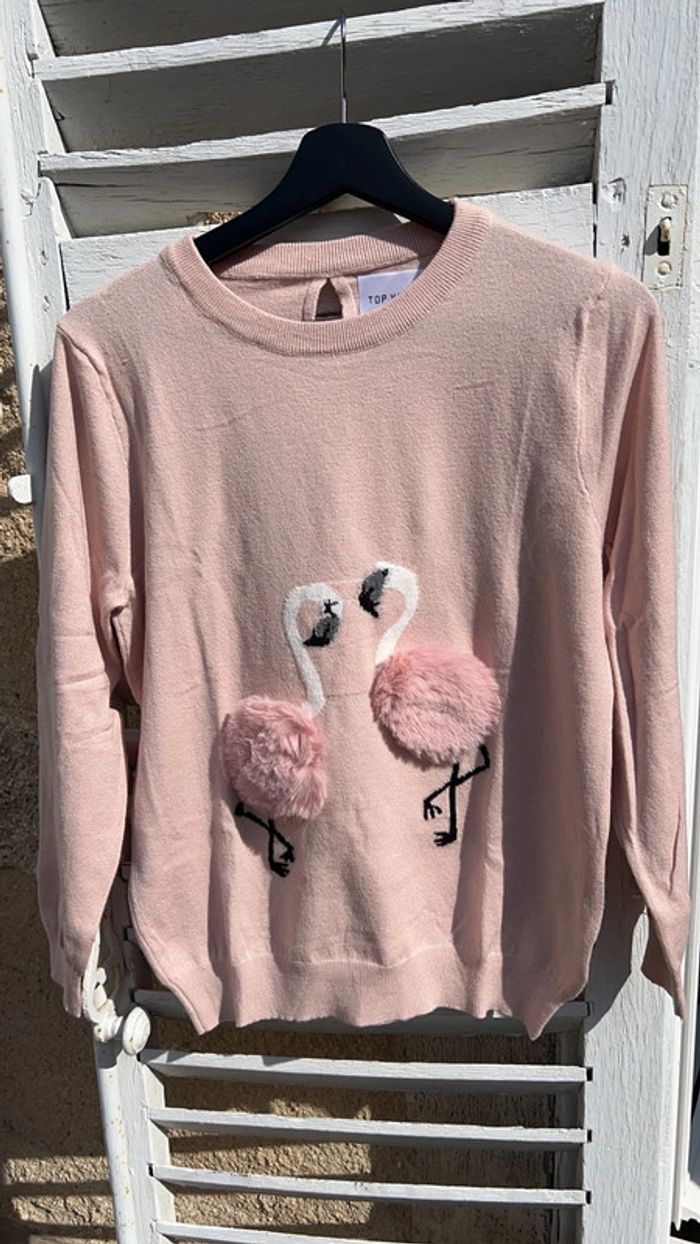 Pull Flamant rose