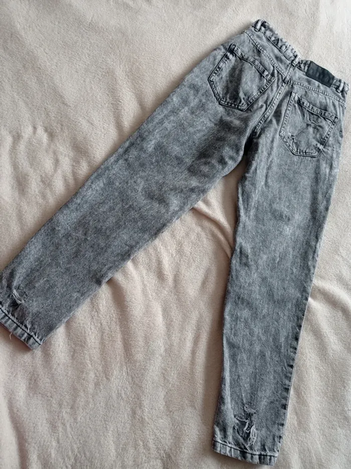 Jeans mom's troué, grise 34 - photo numéro 3
