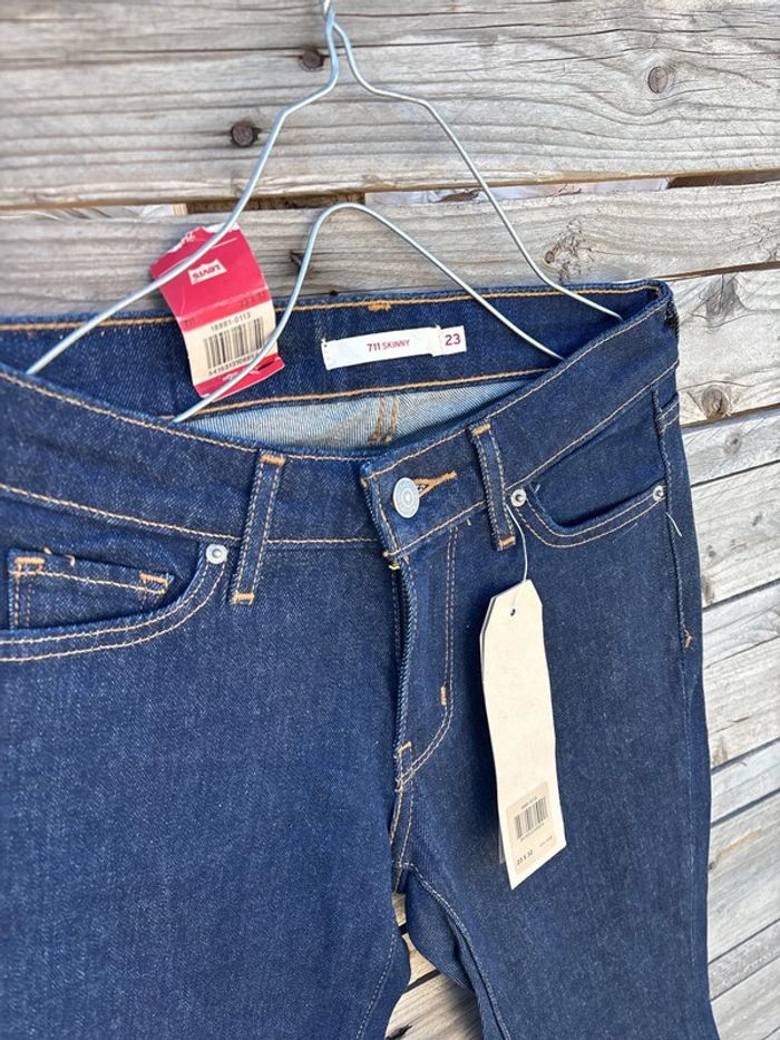 Jean skinny levis taille 23 bleu brut - photo numéro 6