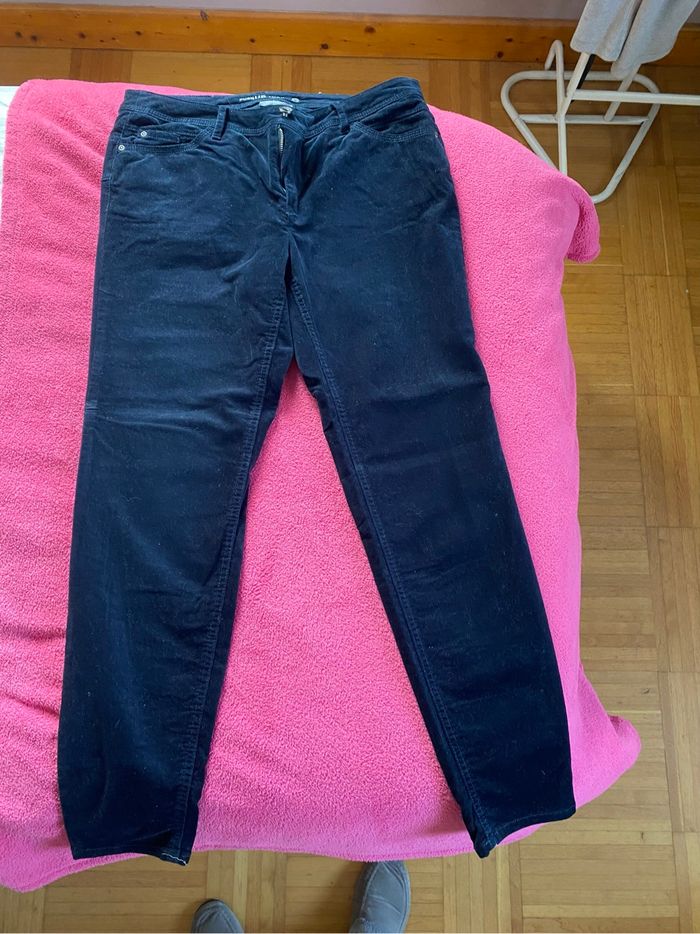 Pantalon velours lisse