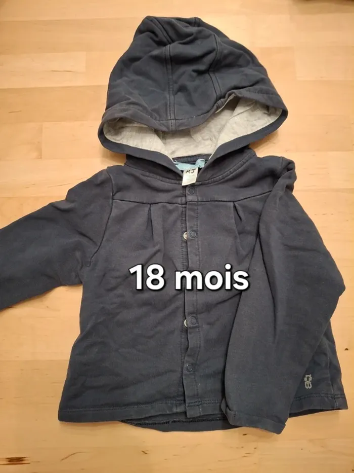 Sweat à capuche 18 mois Okaïdi