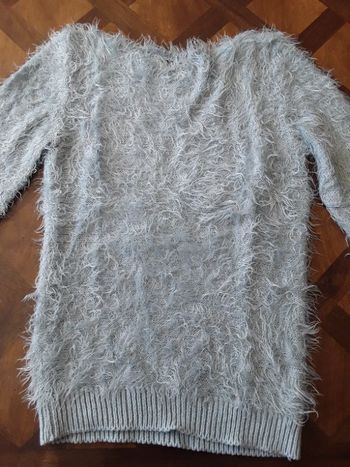 Pull bleu gris femme XS TBE