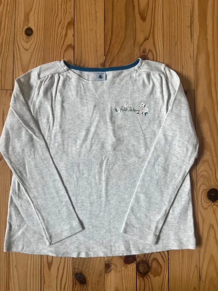 Tee-shirt gris Petit Bateau 8 ans