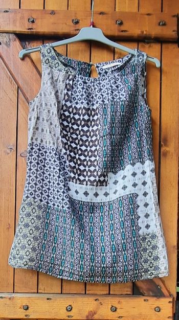 Top multicolore sans manche Camaïeu 36