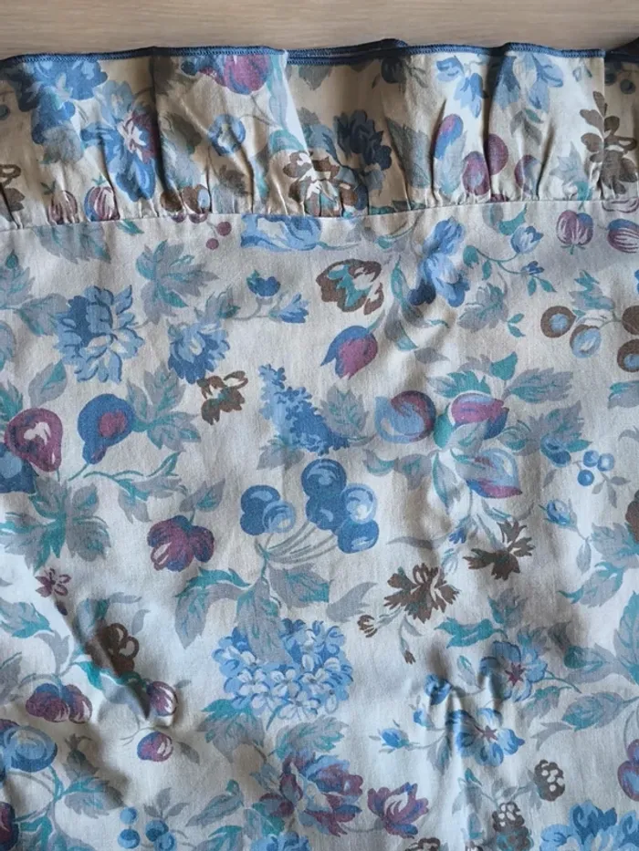 Taie de traversin vintage motif floral 167 X 42 cm - photo numéro 2