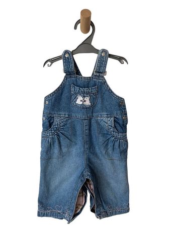 Salopette en jean bleu denim doublée - H&M 68cm (6 mois)