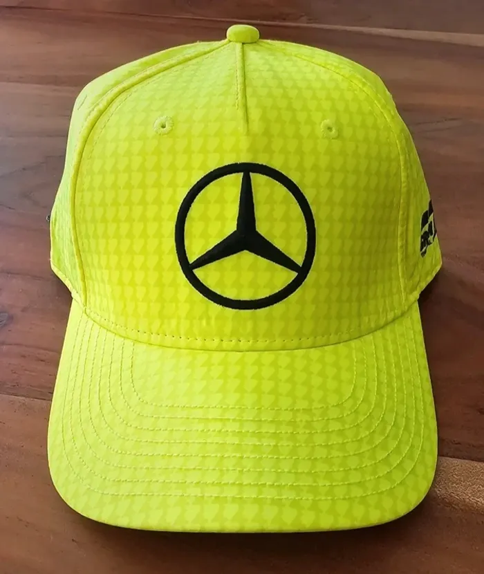 Casquette Mercedes AMG Gran Turismo – Jaune fluo – Neuve avec étiquette