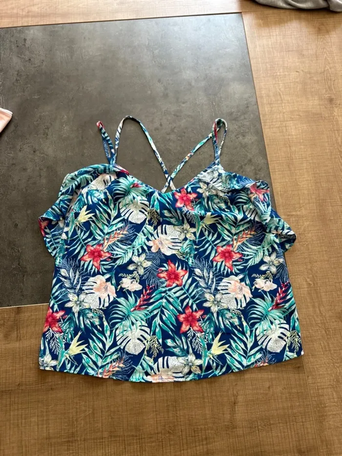 Débardeur à motif fleur femme, taille M