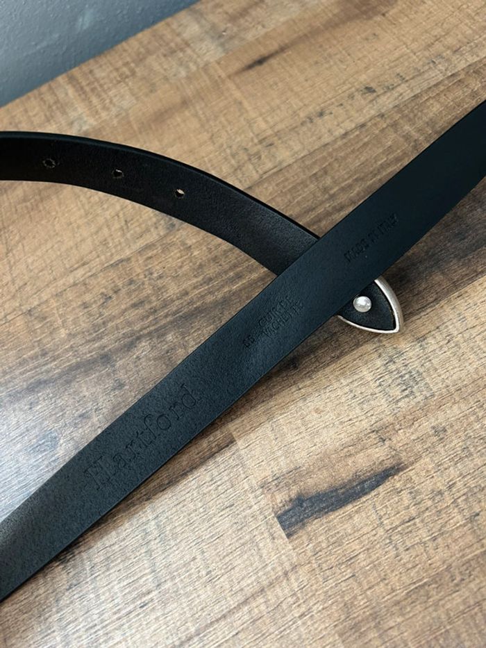 Ceinture cuir noir Hartford T.85 neuve - photo numéro 4